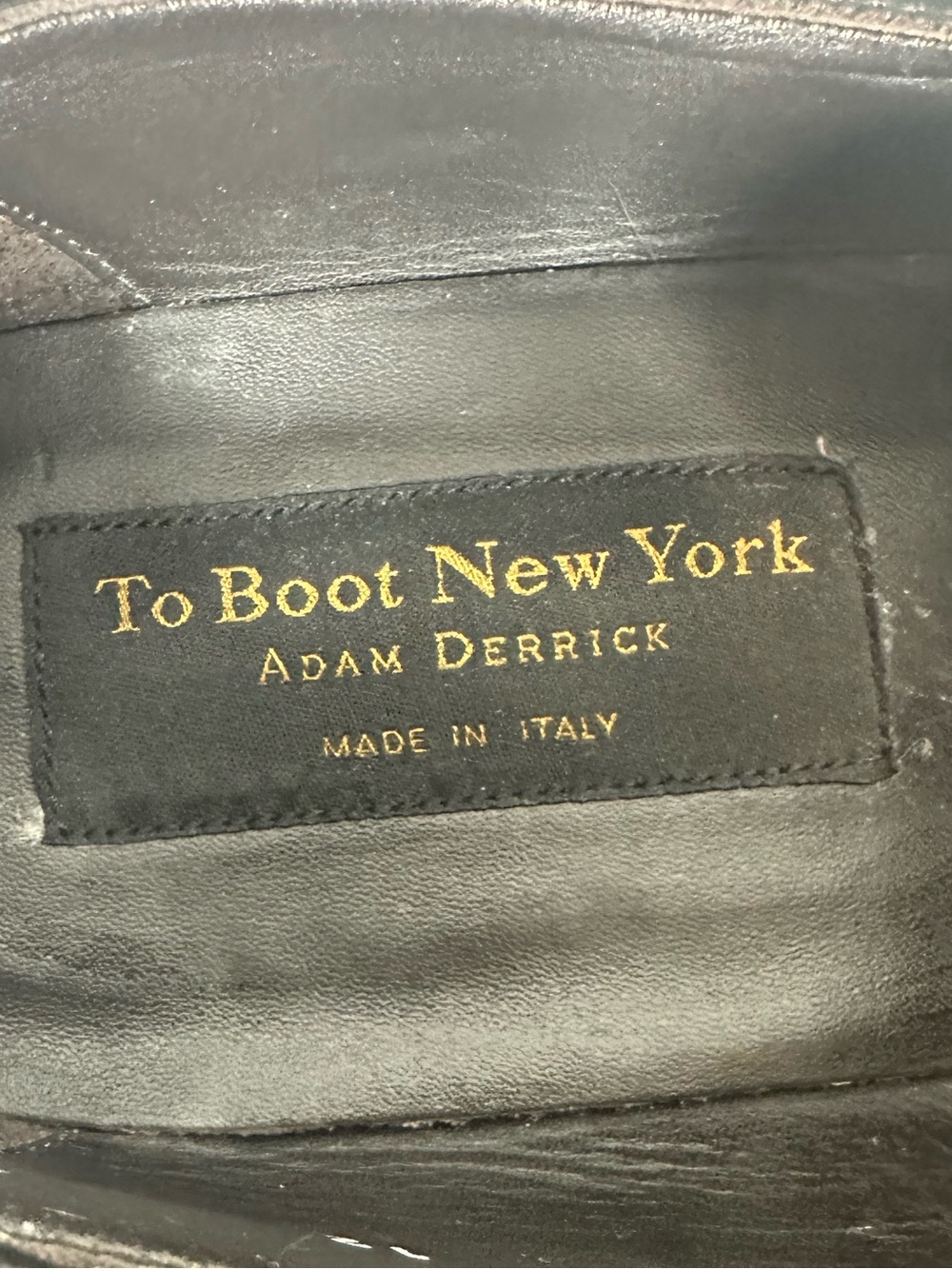 THE BOOT NEW YORK Adam Derrick Italy Classic Black Leather Loafers - Men 12 - Picture 3 of 11